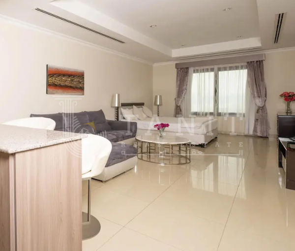 Studio-Balcony Fully Furnished Qatar Cool included | The Pearl